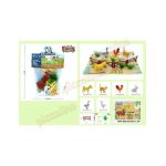Ferma - animale domestice cu gard iarba si baza joc Engros