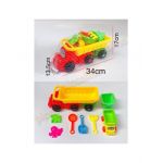 Set nisip - camion cu ustensile 8 piese Engros
