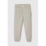 Abercrombie & Fitch pantaloni de trening pentru copii culoarea gri, melanj