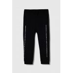 Abercrombie & Fitch pantaloni de trening pentru copii culoarea negru, cu imprimeu