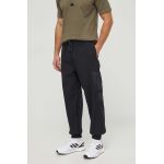 adidas pantaloni de trening culoarea negru, neted