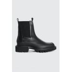 AllSaints cizme de piele Harlee Boot culoarea negru, cu toc plat, WF609Z