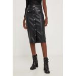 Answear Lab fusta culoarea negru, midi, creion