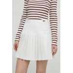 Lacoste fusta culoarea bej, mini, evazati