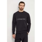 BOSS Green bluză bărbați, culoarea negru, uni 50504887