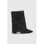 Answear Lab botine femei, culoarea negru, cu toc drept