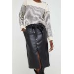 Answear Lab fusta culoarea negru, midi, drept