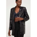 Answear Lab sacou culoarea negru, desfacut