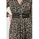 BOSS curea de piele femei, culoarea negru 50513730
