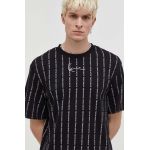 Karl Kani tricou din bumbac barbati, culoarea negru, modelator