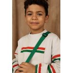 Mini Rodini hanorac de bumbac pentru copii culoarea gri, modelator