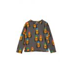 Mini Rodini longsleeve copii culoarea gri, modelator
