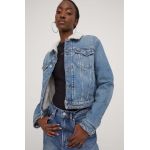 Tommy Jeans geaca jeans femei, de tranzitie