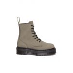 Dr. Martens bocanci de piele Jadon femei, culoarea gri, cu toc plat, DM31296059