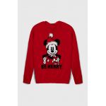 United Colors of Benetton pulover copii x Disney culoarea rosu, light