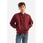 Alpha Industries geacă bomber ALPHA INDUSTRIES MA-1 VF bărbați, culoarea bordo, de tranziție 191118.184-maroon
