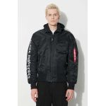 Alpha Industries geacă MA-1 D-Tec SE bărbați, culoarea negru, de tranziție 133104.285-black