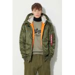 Alpha Industries geacă MA-1 Hooded bărbați, culoarea verde, de iarnă 158104.257-green