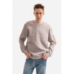 Alpha Industries hanorac de bumbac bărbați, culoarea gri, cu imprimeu 118316.643-grey