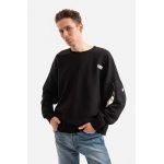Alpha Industries hanorac de bumbac bărbați, culoarea negru, uni 118317.649-black
