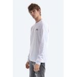 Alpha Industries longsleeve din bumbac Basic culoarea alb, cu imprimeu 198517.09-white