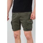 Alpha Industries pantaloni scurți din bumbac culoarea verde 176203.142-green