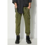 Alpha Industries pantaloni Utility Pant bărbați, culoarea verde, cu fit cargo