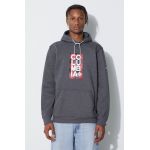Columbia bluză EM2179 HOODIE bărbați, culoarea gri, cu glugă, uni EM2179-GREY