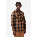 Dickies geacă Kurtka Dickies Sherpa Lined DK0A4XGRBD0 bărbați, culoarea maro, de tranziție DK0A4XGRBD0-brown