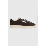 Reebok sneakers din piele întoarsă Club C culoarea maro HP6471-brown