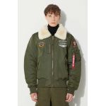 Alpha Industries geacă bomber Injector III Air Force bărbați, culoarea verde, de iarnă 198113.257