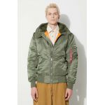 Alpha Industries geacă MA-1 Hooded bărbați, culoarea verde, de iarnă 158104.01