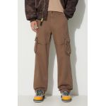 Alpha Industries pantaloni de bumbac Jet Pant culoarea bej, drept 101212.183
