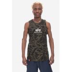 Alpha Industries tricou din bumbac Alpha Industries Basic Tank Camo 126566C 634 culoarea verde 126566C.634-green