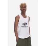 Alpha Industries tricou din bumbac Basic Tank culoarea alb 116513.09-white