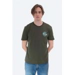 Alpha Industries tricou din bumbac culoarea verde, uni 176507.257-green