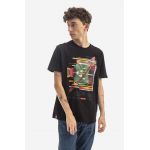 Alpha Industries tricou din bumbac x NASA culoarea negru, cu imprimeu 116504.03-black