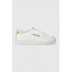 Reebok sneakers din piele Club C 85 culoarea alb
