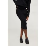 Answear Lab fusta culoarea negru, midi, creion