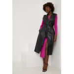 Answear Lab vesta culoarea negru, desfacut