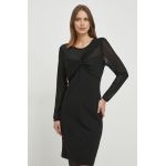 Dkny rochie culoarea negru, mini, drept