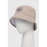 Karl Lagerfeld palarie din bumbac culoarea bej, bumbac