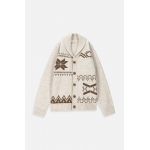 Coccodrillo cardigan copii culoarea bej