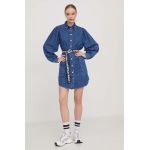 Karl Lagerfeld Jeans rochie jeans mini, drept