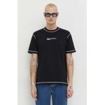Karl Lagerfeld Jeans tricou din bumbac barbati, culoarea negru, cu imprimeu