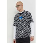 Karl Lagerfeld Jeans tricou din bumbac barbati, culoarea negru, modelator