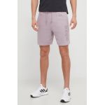 adidas pantaloni scurți bărbați, culoarea violet IW1196