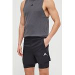 adidas Performance pantaloni scurți de antrenament GYM+ culoarea negru IR8597