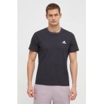 adidas tricou din bumbac bărbați, culoarea gri, cu imprimeu  IN7123