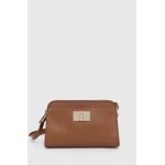 Furla poseta de piele culoarea maro